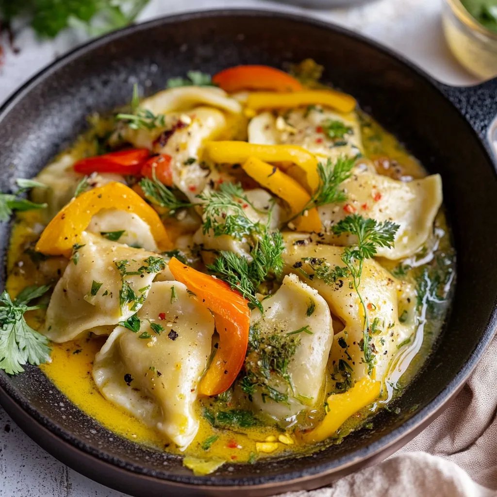 Maultaschen Pfanne mit Gemüse