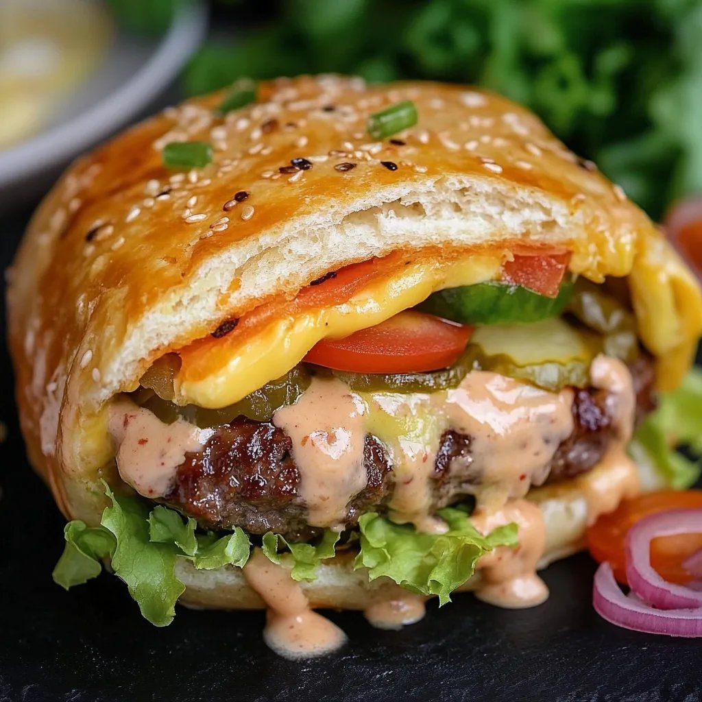 Big Mac Rolle mit viel Soße