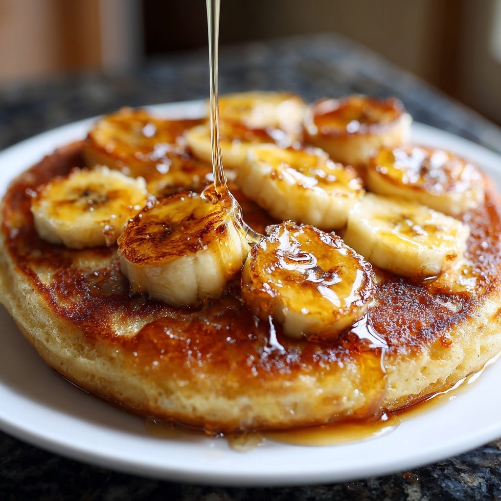 Pfannkuchen mit Banane
