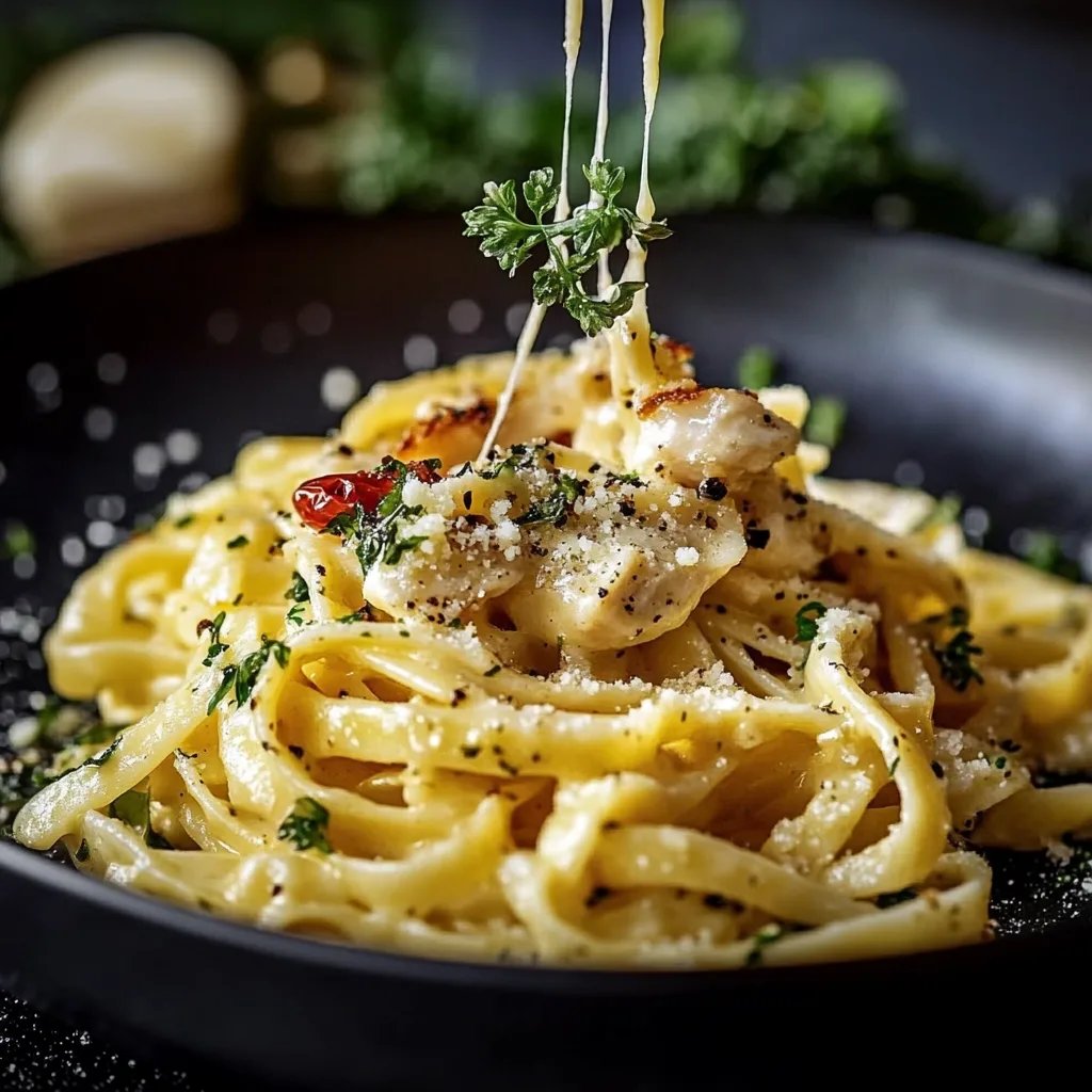 Cremige Hähnchen-Brokkoli-Pasta