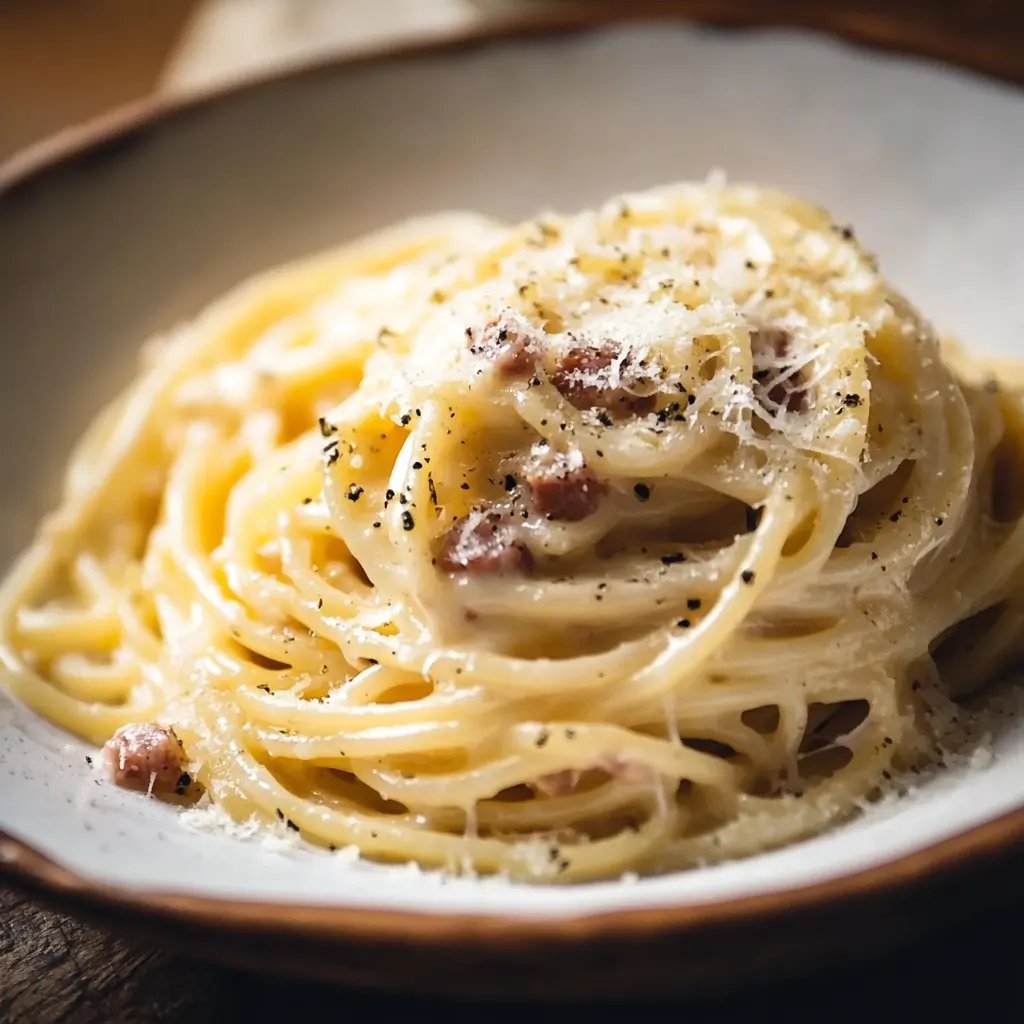Spaghetti Carbonara Italienischer Art