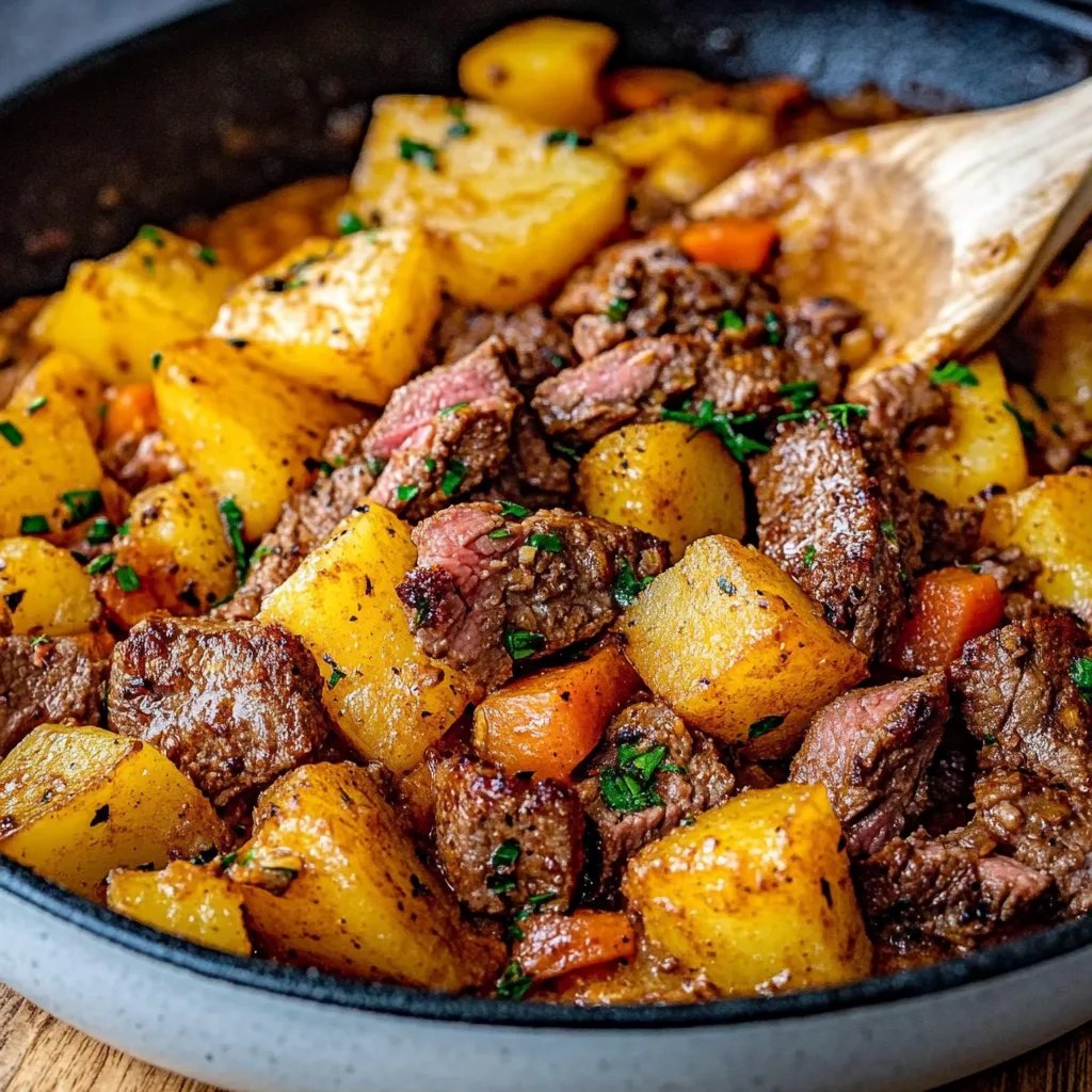 Kartoffelpfanne mit Hackfleisch
