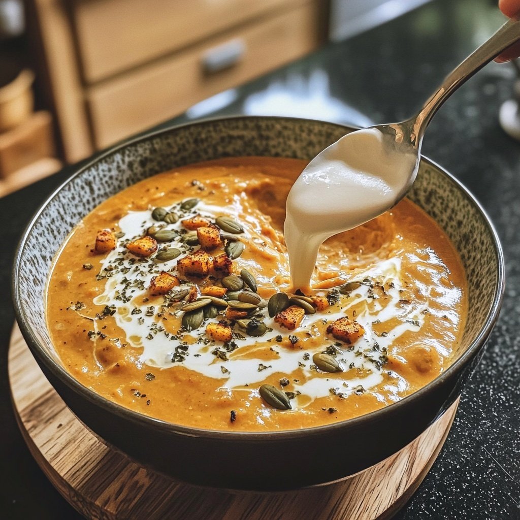 Kürbissuppe aus dem Ofen