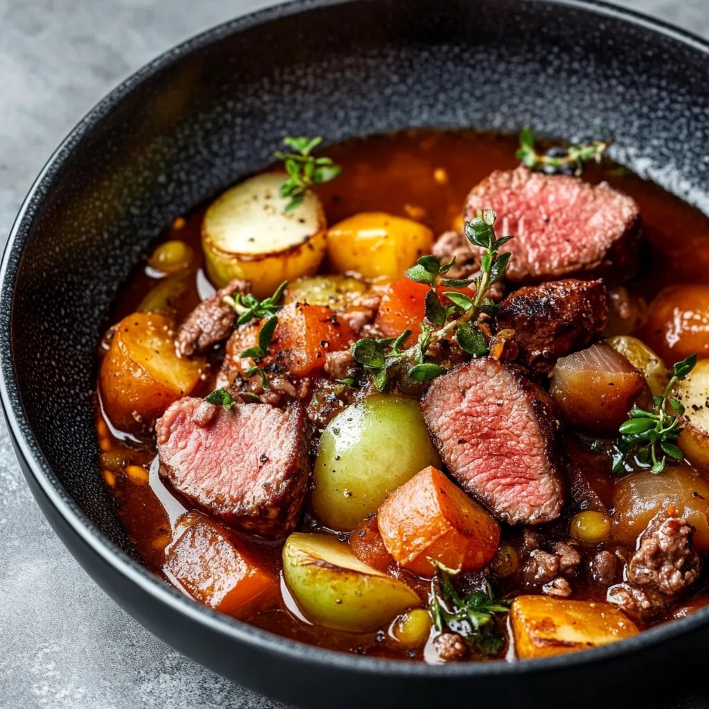 Bauerntopf mit Rosenkohl und Hackfleisch