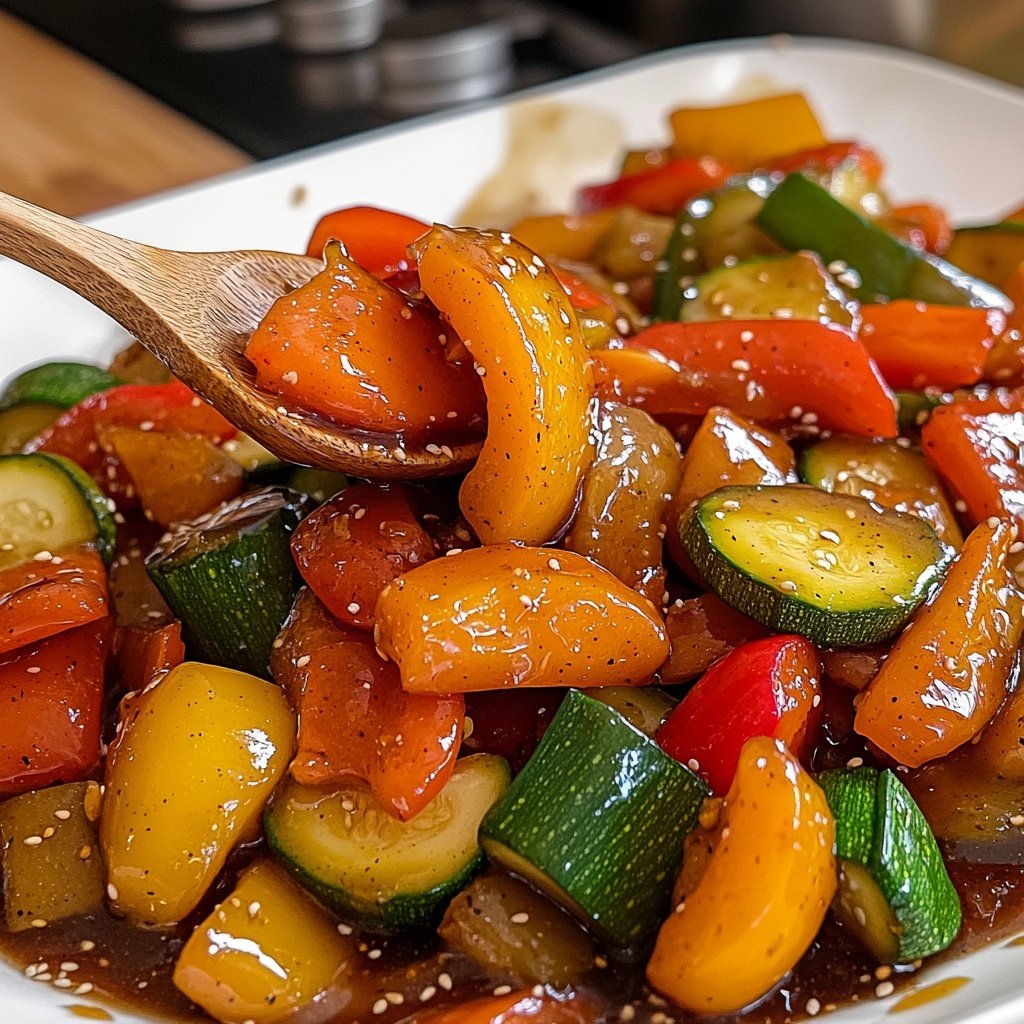 Gemüsepfanne mit Sojasauce