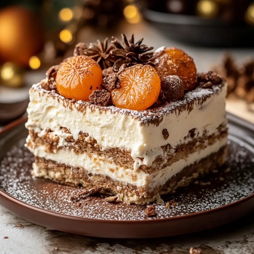 Weihnachts-Tiramisu mit Mandarinen