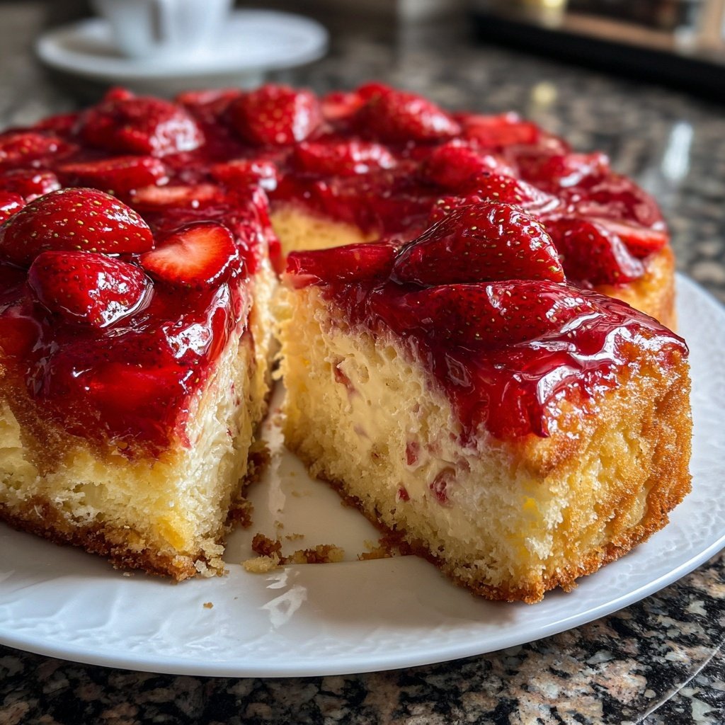 Erdbeerkuchen Mit Sahne