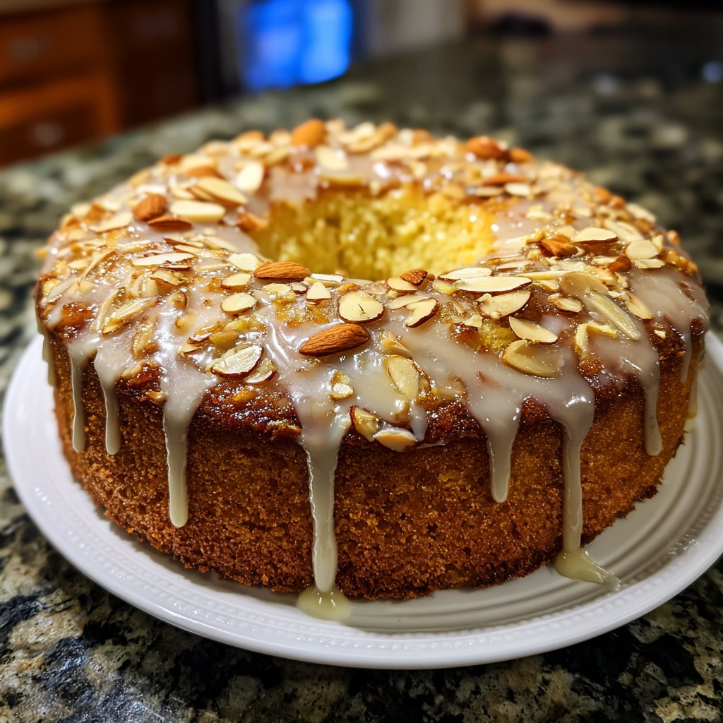 Zitronenkuchen mit Mandeln