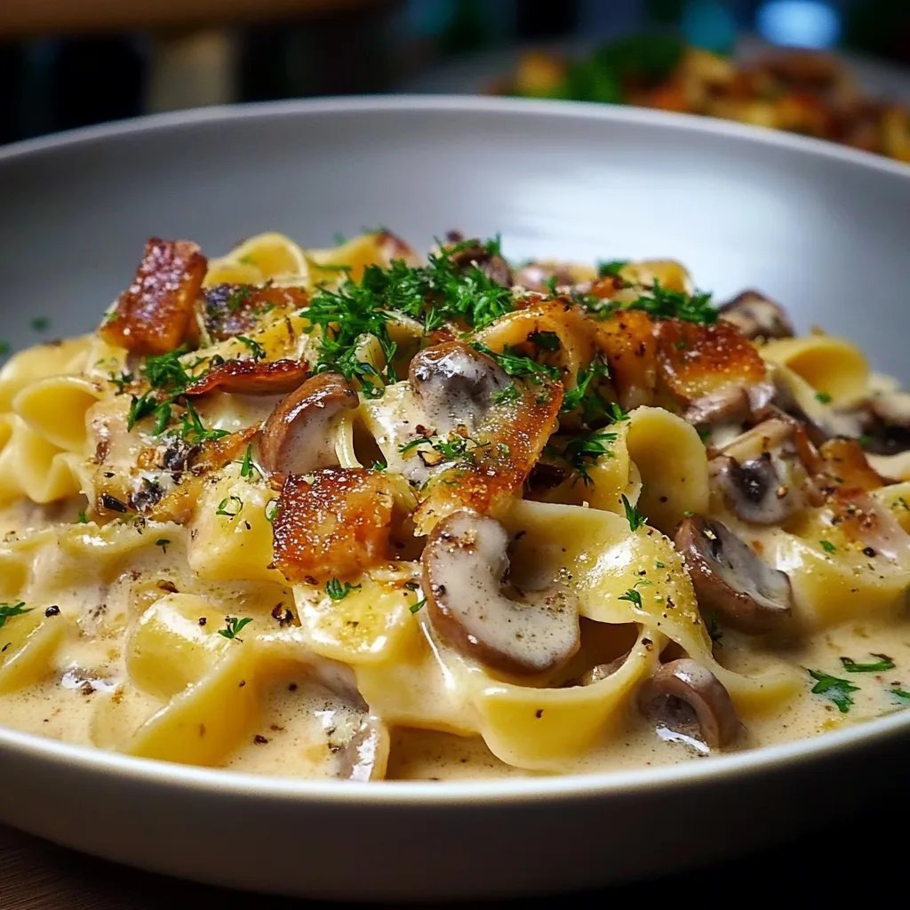 Pasta mit Pfifferlingsoße