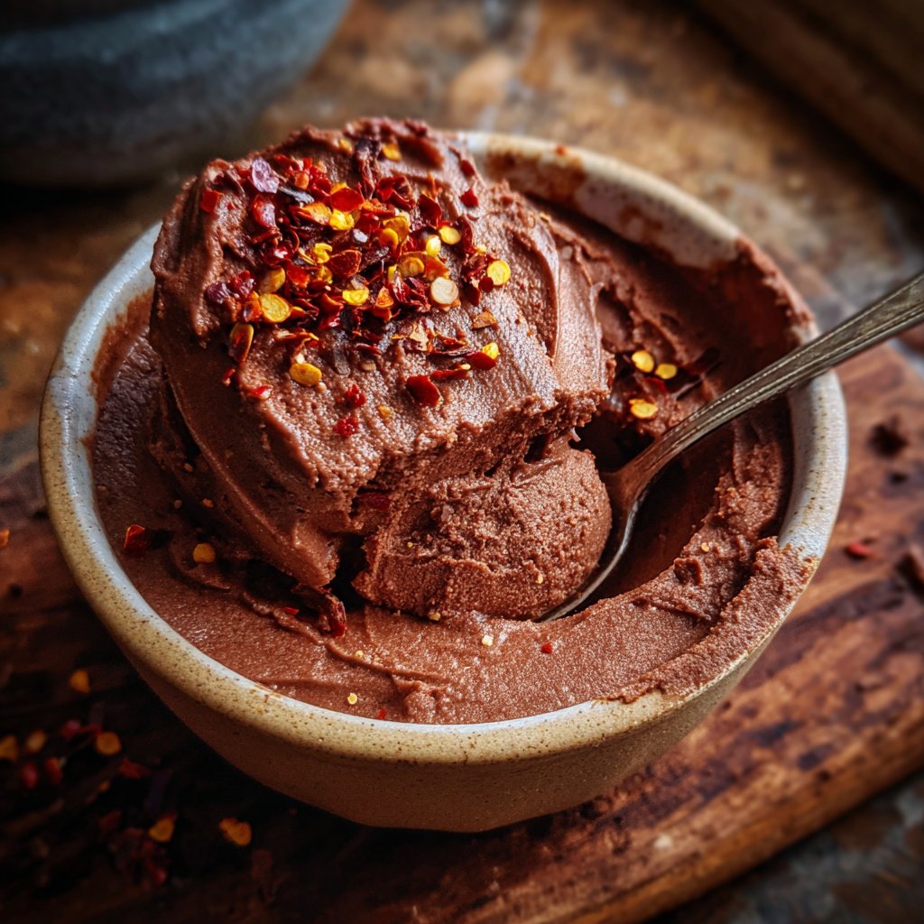 Schokoladenmousse mit Chili