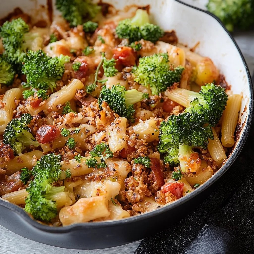 Brokkoli-Nudel-Auflauf