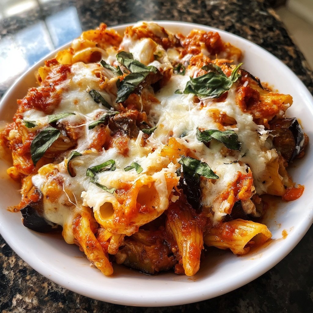 Internationale Küche Italienische Pasta alla Norma