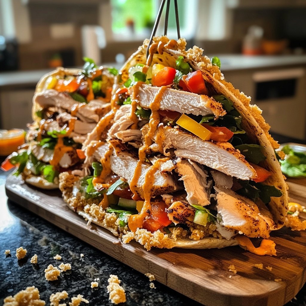 Döner mit Hähnchenfleisch