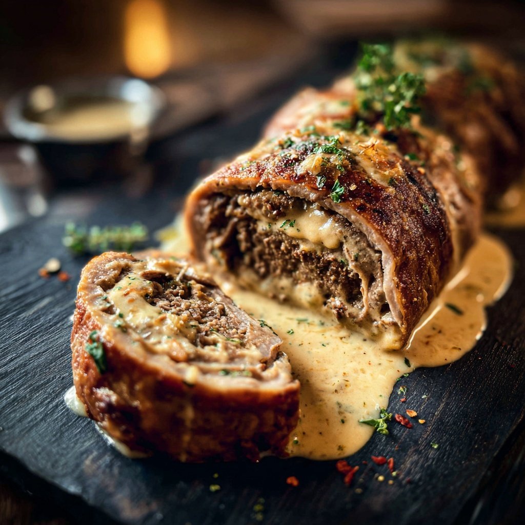 Hausmannskost Rinderrouladen mit Rahmsoße