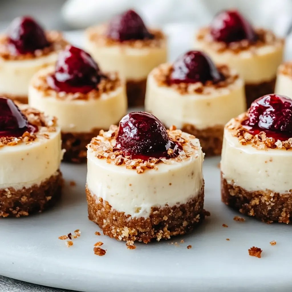 Klassische Mini-Cheesecakes nach New Yorker Art