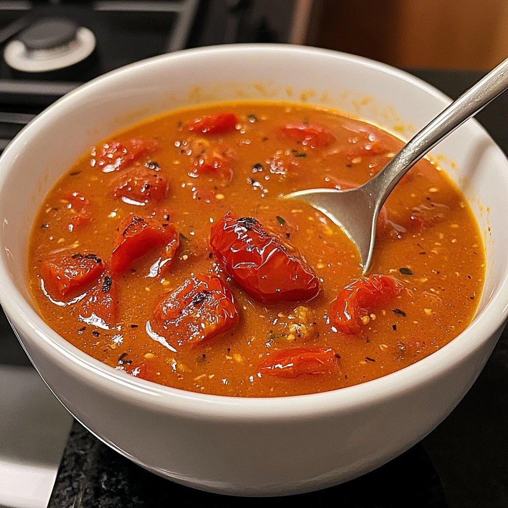 Tomatensuppe mit Ofentomaten