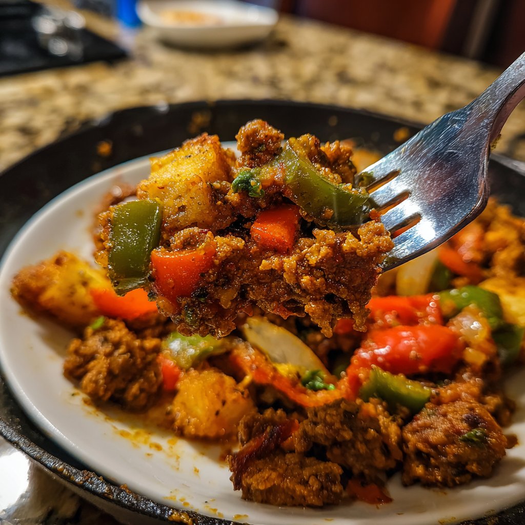 Hackfleisch Pfanne Balkan Style