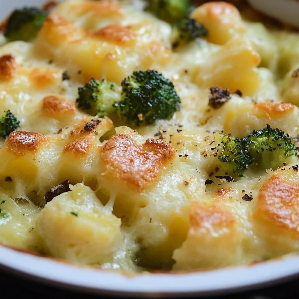 Kartoffelgratin mit Romanesco
